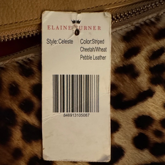 Elaine Turner Brown and cheetah Crossbody Bag - Picture 7 of 7